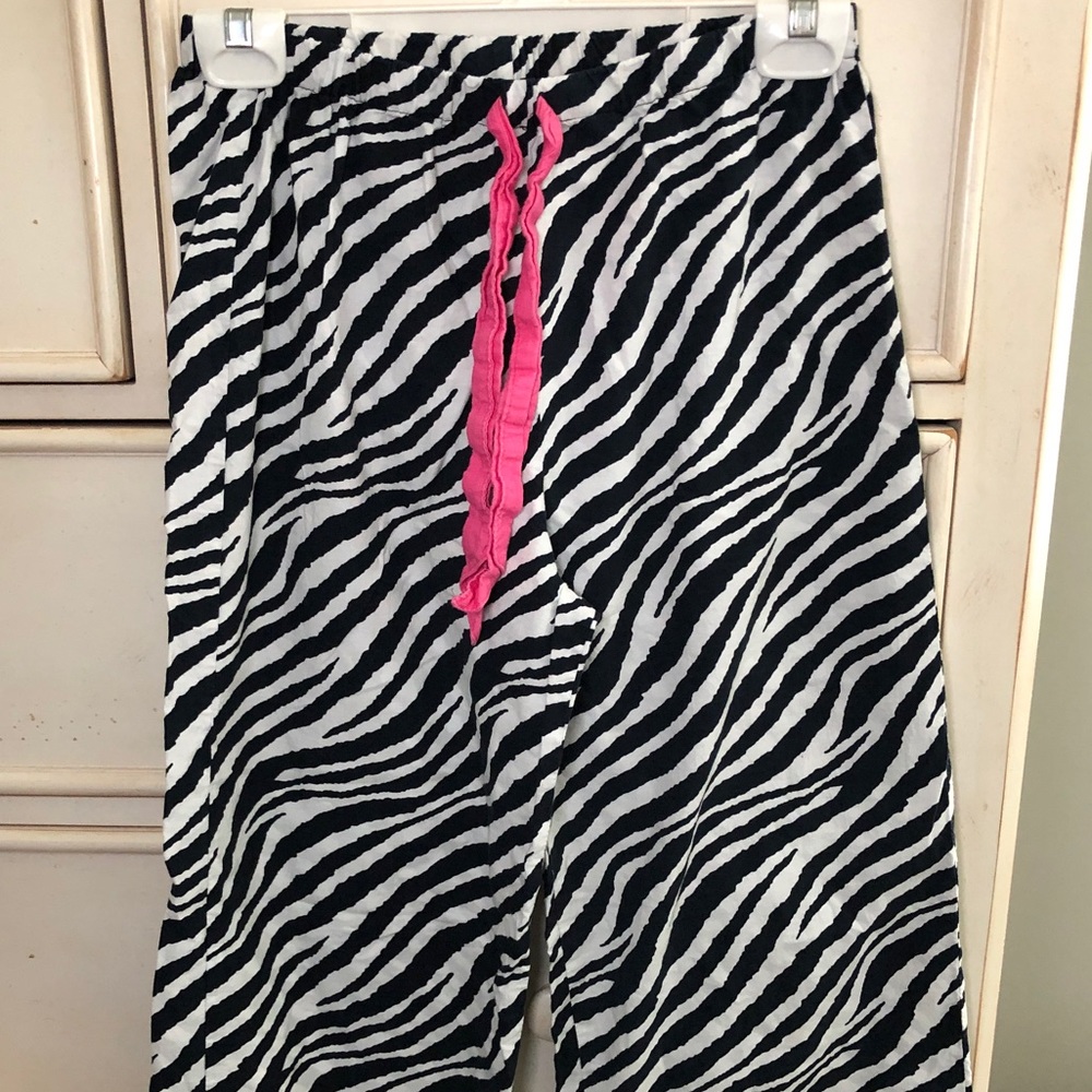Zebra Print Pajama Pants S